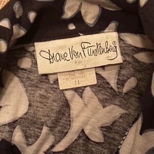 Diane Von Furstenberg Floral Patterned Wrap Dress